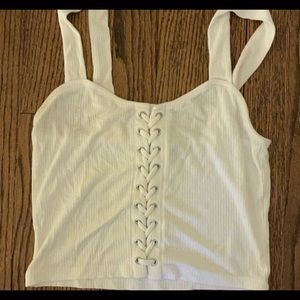 White crop top